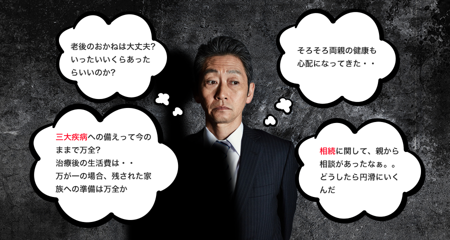 ご自身の健康やご両親についてミドル世代の悩みは尽きない・・・