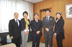 ママプロとして大木市長に表敬訪問
